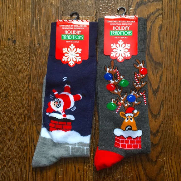 Men’s Holiday Christmas socks - Picture 1 of 3